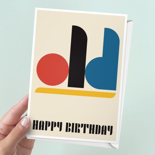 Bauhaus Birthday Card | 7x5" Card