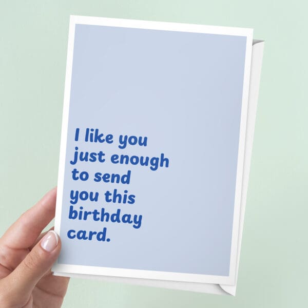 I Like You Birthday Card | Red | 7x5" Card