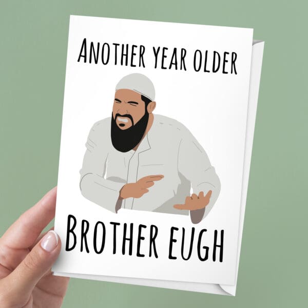 Brother Eugh Meme Birthday Card | 7x5" Card