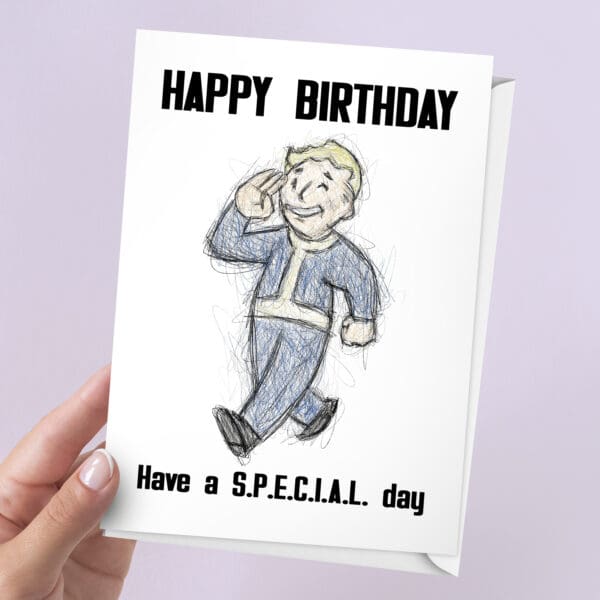Fallout Pipboy Birthday Card | A5 Card