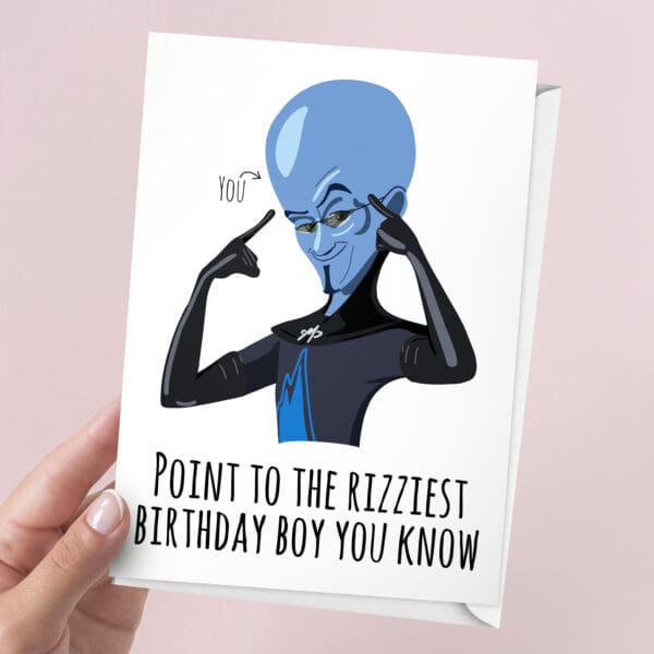 Rizziest Boy Meme Birthday Card | 7x5" Card | Mastermind