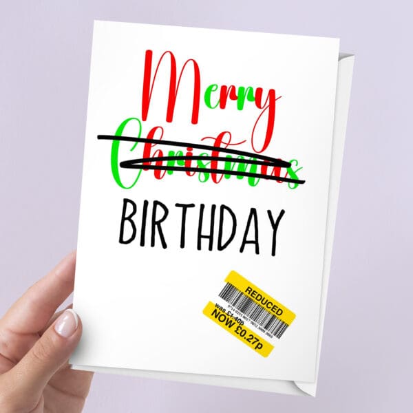 Reduced Birthday Card | 7x5" Card