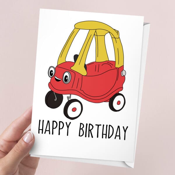 Little Tikes Car Happy Birthday Card | 7x5" Card