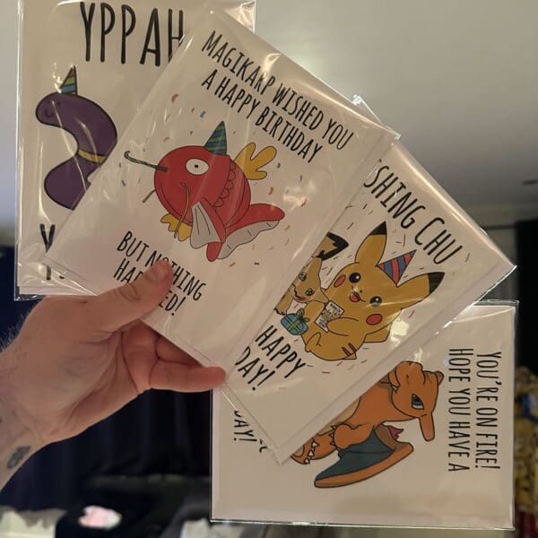Pokemon Birthday Card Bundle | 7x5" Cards