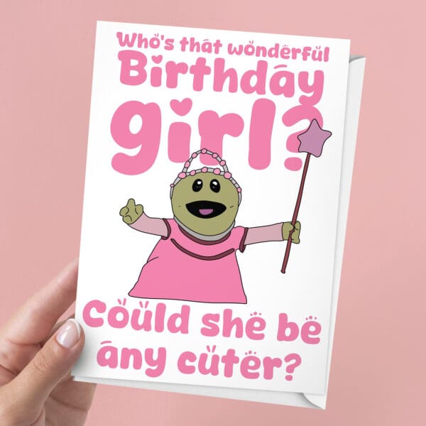 Who's That Wonderful Girl? Birthday Card | 7x5" Card | Meme
