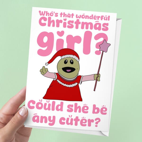 Who's That Wonderful Girl Christmas Card | 7x5" Card | Meme