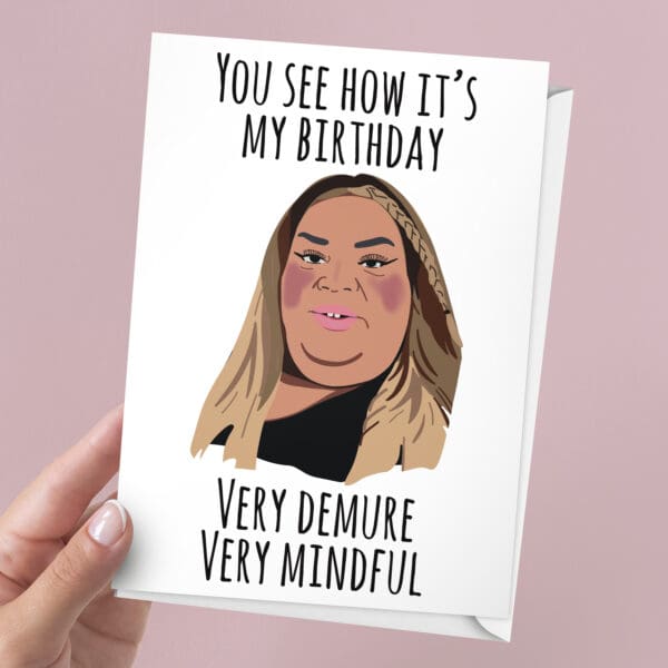 Very Demure Meme Birthday Card | 7x5" Card
